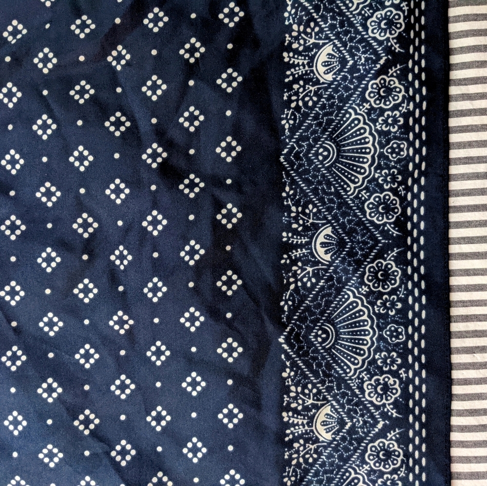 J. Crew silk bandana infinity scarf